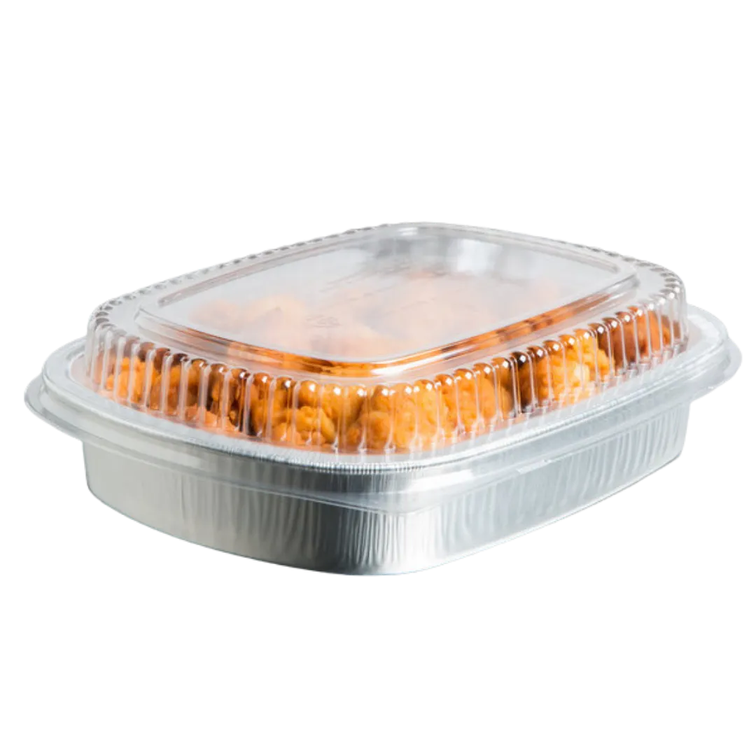 Foil Container - Silver/Silve with Clear Lid