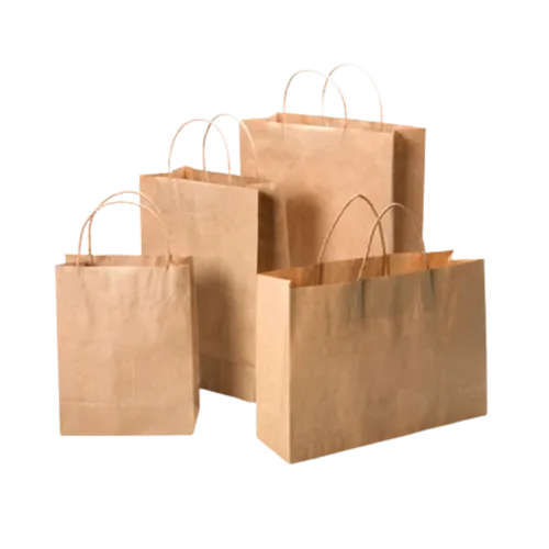 Paper Bag with Twisted Handle, Kraft