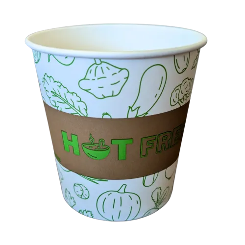 Printed  Paper Soup Cup