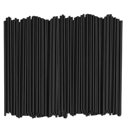 Black Cocktail Straws