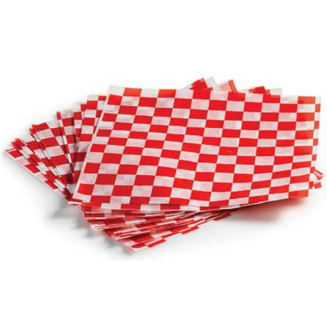 Use codeWP1212RD-MC  Wax Paper - Red Checker